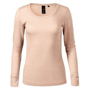 MALFINI Női hosszú ujjú póló Merino Rise LS - Cameo | L kép