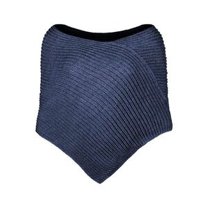 Bontis Kötött poncsó - Farmerkék melírozott | unisex kép