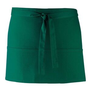 Premier Workwear Rövid pincérkötény zsebekkel - Palackzöld kép