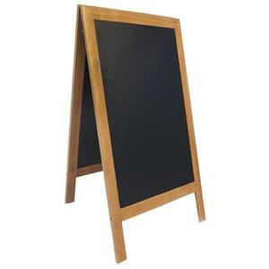 SECURIT Ponuková stojanová tabuľa SANDWICH 120x70 cm, dub vyobraziť