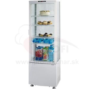 Vitrína na zákusky alebo nápoje, biela 235 l 250 W vyobraziť