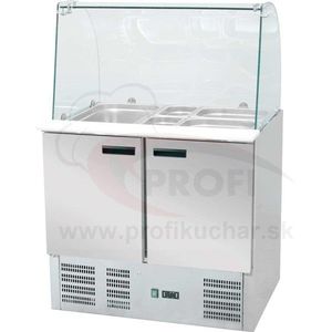 SALADETA so zaoblenou sklenou nadstavbou 240 l - 0, 34 kW vyobraziť