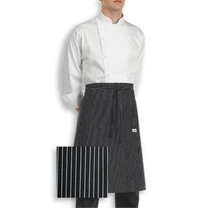 EGOCHEF Kuchárska zástera nízka s vreckom EGOchef - jemné biele pásy vyobraziť