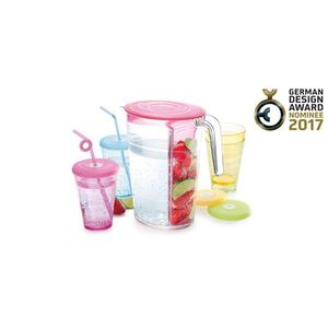 Tescoma džbán myDRINK 2.5 l, 4 poháre s viečkom modrá vyobraziť