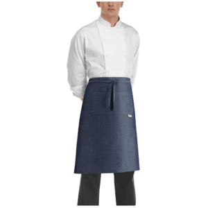 EGOCHEF Kuchárska zástera nízka EGOchef s vreckom - JEANS 70x70 cm vyobraziť
