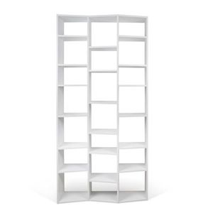 Biela knižnica 108x224 cm Valsa – TemaHome vyobraziť
