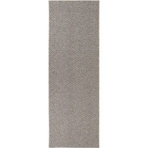 Krémovo-čierny behúň vhodný do exteriéru Narma Diby, 70 × 200 cm vyobraziť