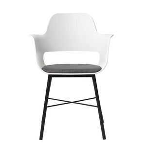 Biela jedálenská stolička Unique Furniture Wrestler vyobraziť