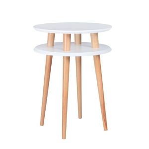 Biely odkladací stolík Ragaba UFO, Ø 45 cm vyobraziť