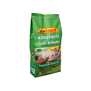 FAVORIT Grilovacie brikety KOKOSOVÉ 5 kg vyobraziť