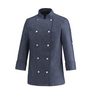 EGOCHEF Dámsky kuchársky rondon EGOchef LOLA Jeans - dlhý rukáv XXL vyobraziť