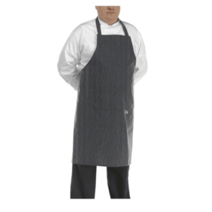 EGOCHEF Kuchárska zástera ku krku EGOchef BIG BOY - SIR jemné biele pásy - veľkosť od 5XL - 7XL vyobraziť