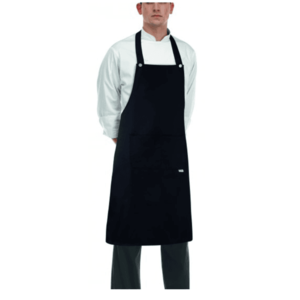 EGOCHEF Kuchárska zástera EGOchef ROCK ku krku s vreckom - Čierna 70x90 cm vyobraziť