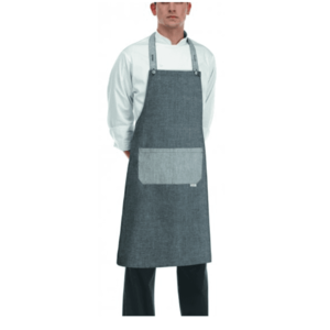 EGOCHEF Kuchárska zástera EGOchef ROCK ku krku s vreckom - Grey mix 70x90 cm vyobraziť