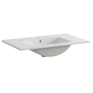 ArtCom Keramické umývadlo CFP 80D | biely lesk 80 cm vyobraziť