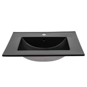 ArtCom Keramické umývadlo UM-8003-80 | čierny mat 80 cm vyobraziť