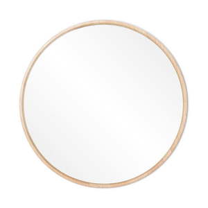 Nástenné zrkadlo s rámom z masívneho dubového dreva Gazzda Look, ⌀ 32 cm vyobraziť