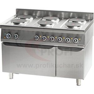 STALGAST Elektricky sporák s rúrou GN1/1 STALGAST, 6 horákov vyobraziť