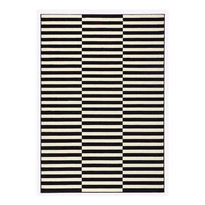 Čierno-biely koberec Hanse Home Gloria Panel, 80 x 150 cm vyobraziť