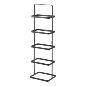 Čierny kovový stojan na topánky Tower Shoe Rack – YAMAZAKI vyobraziť
