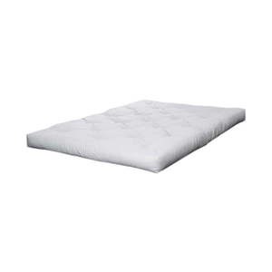 Biely stredne tvrdý futónový matrac 120x200 cm Coco Natural – Karup Design vyobraziť