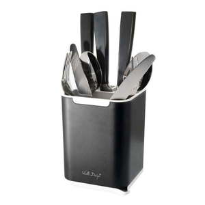 Čierny stojan na príbory Vialli Design Cutlery vyobraziť