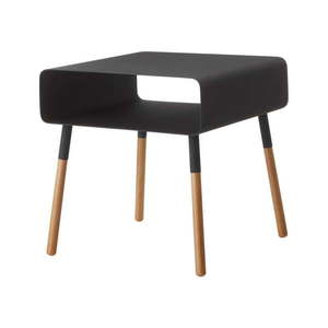 Čierny odkladací stolík YAMAZAKI Plain, výška 35 cm vyobraziť