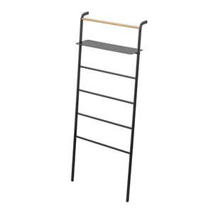 Čierny vešiak s poličkou YAMAZAKI Tower Ladder vyobraziť
