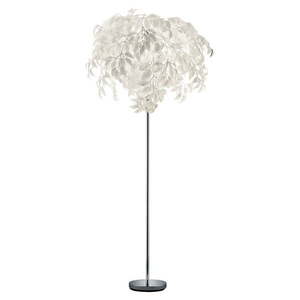 Biela stojacia lampa Trio Leavy, výška 180 cm vyobraziť