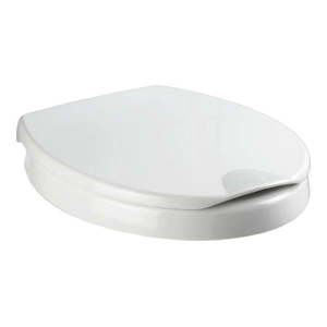 Mierne zvýšené WC sedadlo s jednoduchým zatváraním pre seniorov Wenko Secura, 43, 5 × 37 cm vyobraziť
