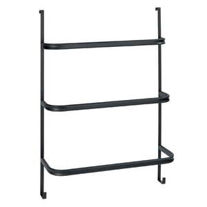 Čierny samodržiaci vešiak na uteráky Wenko Towel Holder Black, 21 × 54 cm vyobraziť
