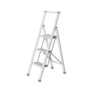 Biele skladacie schodíky Wenko Ladder Alu, 127 cm vyobraziť