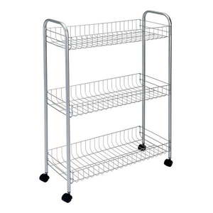 Pojazdný stojan s 3 policami Metaltex Ascona Slim De Luxe, výška 84 cm vyobraziť