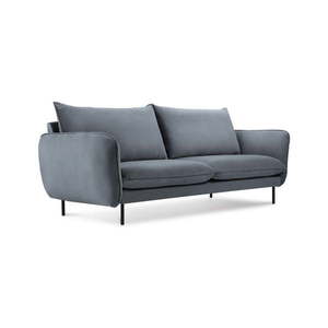 Sivá zamatová pohovka Cosmopolitan Design Vienna, 160 cm vyobraziť