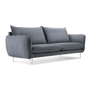 Sivá zamatová pohovka Cosmopolitan Design Florence, 160 cm vyobraziť