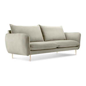 Béžová zamatová pohovka Cosmopolitan Design Florence, 160 cm vyobraziť
