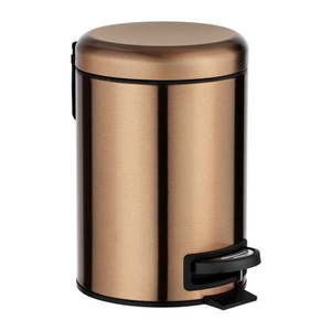 Pedálový odpadkový kôš v medenej farbe Wenko Leman, 3 l vyobraziť
