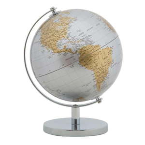 Stolová dekorácia v strieborno-zlatej farbe Mauro Ferretti Globe, výška 28 cm vyobraziť