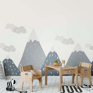 Nástenná samolepka Ambiance Scandinavian Giant Mountains Dinka vyobraziť