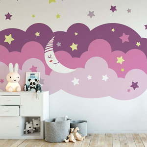 Nástenná samolepka Ambiance Scandinavian Clouds Starry Sky vyobraziť