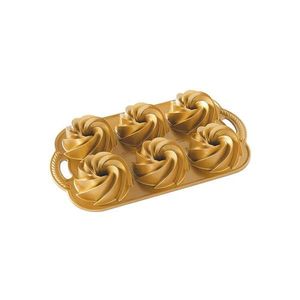 Forma na minibábovky v zlatej farbe Nordic Ware Mini Rondo, 950 ml vyobraziť