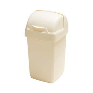 Krémový odpadkový kôš Addis Roll Top, 22, 5 x 23 x 42, 5 cm vyobraziť