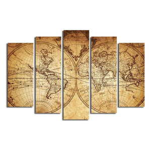 Viacdielny obraz Big Map Of The World, 105 × 70 cm vyobraziť