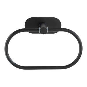 Antikoro matne čierny nástenný držiak na uteráky Wenko Orea Ring Turbo-Loc ® vyobraziť