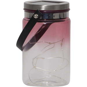 Vonkajší solárny lampáš Star Trading Tint Lantern Pink, výška 15 cm vyobraziť