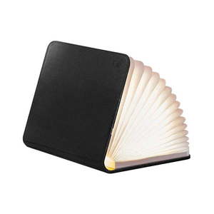 Čierna LED stolová lampa s textilným tienidlom (výška 2, 5 cm) Booklight – Gingko vyobraziť