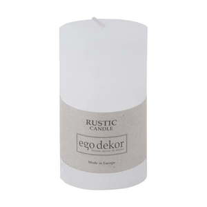 Biela sviečka Rustic candles by Ego dekor Rust, doba horenia 38 h vyobraziť