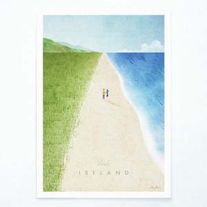 Plagát Travelposter Ireland, 30 x 40 cm vyobraziť