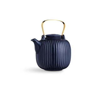 Tmavomodrá porcelánová čajová kanvica Kähler Design Hammershoi, 1, 2 l vyobraziť