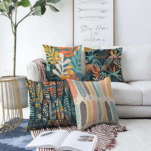 Súprava 4 obliečok na vankúše Minimalist Cushion Covers Colorful, 55 x 55 cm vyobraziť